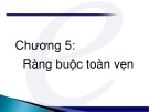 Bài giảng Cơ sở dữ liệu: Chương 5 - ĐH Công nghệ Thông tin5