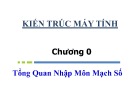 Bài giảng Kiến trúc máy tính - Chương 0: Tổng quan nhập môn mạch số