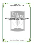 Chức năng nhiệm vụ, quy trình giải quyết công việc, biểu mẫu các đơn vị