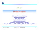 Bài giảng Cơ sở tự động: Chương 8 - TS. Huỳnh Thái Hoàng
