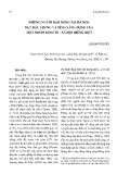 Những người bán hàng rong tại Hà Nội: Nét đặc trương và tính năng động của một nhóm kinh tế, xã hội riêng biệt