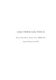 Giáo trình Giải tích 2 - Huỳnh Thế Phùng