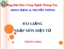 Bài giảng Nhập môn điện tử - Chương 5: Trộn tần