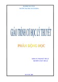 Giáo trình Cơ học lý thuyết: Phần động học - ĐH Bách khoa Đà Nẵng