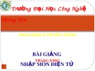 Bài giảng Nhập môn điện tử - Chương 4: Tách sóng