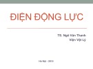 Bài giảng Điện động lực: Điện động lực - TS. Ngô Văn Thanh