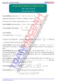 Đề thi thử kỳ thi quốc gia THPT năm 2015 môn: Toán – Đề số 30 (GV. Phạm Tuấn Khải)