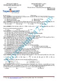 Đề thi thử khối 12 năm học 2014-2015 môn Vật lý lần 1- Trường THPT Nguyễn Xuân Ôn (Mã đề thi 111)
