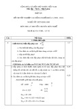 Đáp án đề thi tốt nghiệp cao đẳng nghề khóa 3 (2009-2012) - Nghề: Cắt gọt kim loại - Môn thi: Lý thuyết chuyên môn nghề - Mã đề thi: DA CGKL-LT02