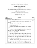 Đáp án đề thi tốt nghiệp cao đẳng nghề khóa 3 (2009-2012) - Nghề: Cắt gọt kim loại - Môn thi: Lý thuyết chuyên môn nghề - Mã đề thi: DA CGKL-LT05