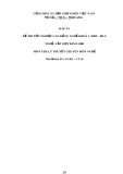 Đáp án đề thi tốt nghiệp cao đẳng nghề khóa 3 (2009-2012) - Nghề: Cắt gọt kim loại - Môn thi: Lý thuyết chuyên môn nghề - Mã đề thi: DA CGKL–LT16