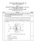 Đáp án đề thi tốt nghiệp cao đẳng nghề khoá 3 (2009-2012) - Nghề: Điện tàu thủy - Môn thi: Lý thuyết chuyên môn nghề - Mã đáp án: ĐA ĐTT-LT07