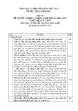 Đáp án đề thi tốt nghiệp cao đẳng nghề khoá 3 (2009-2012) - Nghề: Điện tàu thủy - Môn thi: Lý thuyết chuyên môn nghề - Mã đáp án: ĐA ĐTT-LT13