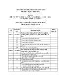 Đáp án đề thi tốt nghiệp cao đẳng nghề khoá 3 (2009-2012) - Nghề: Điều khiển tàu biển - Môn thi: Lý thuyết chuyên môn nghề - Mã đề thi: ĐA ĐKTB-LT44