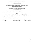 Đề thi tốt nghiệp cao đẳng nghề khoá 3 (2009-2012) - Nghề: Điều khiển tàu biển - Môn thi: Lý thuyết chuyên môn nghề - Mã đề thi: ĐKTB-LT01