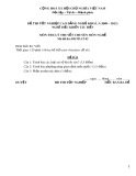 Đề thi tốt nghiệp cao đẳng nghề khoá 3 (2009-2012) - Nghề: Điều khiển tàu biển - Môn thi: Lý thuyết chuyên môn nghề - Mã đề thi: ĐKTB-LT02