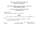 Đề thi tốt nghiệp cao đẳng nghề khoá 3 (2009-2012) - Nghề: Điều khiển tàu biển - Môn thi: Lý thuyết chuyên môn nghề - Mã đề thi: ĐKTB-LT04