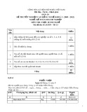 Đáp án đề thi tốt nghiệp cao đẳng nghề khoá 3 (2009-2012) - Nghề: Kế toán doanh nghiệp - Môn thi: Thực hành nghề - Mã đề thi: ĐA KTDN-TH13