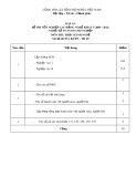 Đáp án đề thi tốt nghiệp cao đẳng nghề khoá 3 (2009-2012) - Nghề: Kế toán doanh nghiệp - Môn thi: Thực hành nghề - Mã đề thi: ĐA KTDN-TH09