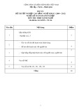 Đáp án đề thi tốt nghiệp cao đẳng nghề khoá 3 (2009-2012) - Nghề: Kế toán doanh nghiệp - Môn thi: Thực hành nghề - Mã đề thi: ĐA KTDN-TH06