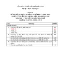 Đáp án đề thi tốt nghiệp cao đẳng nghề khoá 3 (2009-2012) - Nghề: Kỹ thuật máy lạnh và điều hòa không khí - Môn thi: Lý thuyết chuyên môn nghề - Mã đề thi: DA KTML-ĐHKK-LT50