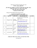 Đề thi tốt nghiệp cao đẳng nghề khóa 3 (2009-2012) - Nghề: Kỹ thuật sửa chữa máy tính - Môn thi: Thực hành nghề - Mã đề thi: SCLRMT-TH20 (kèm đáp án)