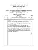 Đáp án đề thi tốt nghiệp cao đẳng nghề khóa 3 (2009-2012) - Nghề: Lắp đặt thiết bị cơ khí - Môn thi: Lý thuyết chuyên môn nghề - Mã đề thi: ĐA-LĐTBCK-LT06