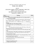 Đáp án đề thi tốt nghiệp cao đẳng nghề khóa 3 (2009-2012) - Nghề: Lắp đặt thiết bị cơ khí - Môn thi: Lý thuyết chuyên môn nghề - Mã đề thi: ĐA-LĐTBCK-LT14