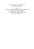 Đáp án đề thi tốt nghiệp cao đẳng nghề khóa 3 (2009-2012) - Nghề: Lắp đặt thiết bị cơ khí - Môn thi: Lý thuyết chuyên môn nghề - Mã đề thi: ĐA-LĐTBCK-LT18