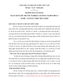 Hướng dẫn sử dụng ngân hàng đề thi tốt nghiệp cao đẳng nghề khóa 3 - Nghề: Lắp đặt thiết bị cơ khí