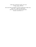 Đáp án đề thi tốt nghiệp cao đẳng nghề khóa 3 (2009-2012) - Nghề: May-Thiết kế thời trang - Môn thi: Lý thuyết chuyên môn nghề - Mã đề thi: DA MVTKTT-10