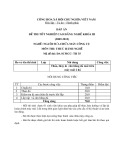 Đáp án đề thi tốt nghiệp cao đẳng nghề khóa 3 (2009-2012) - Nghề: Nguội sửa chữa máy công cụ - Môn thi: Thực hành nghề - Mã đề thi: ĐA SCMCC-TH35