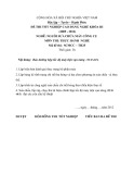 Đề thi tốt nghiệp cao đẳng nghề khóa 3 (2009-2012) - Nghề: Nguội sửa chữa máy công cụ - Môn thi: Thực hành nghề - Mã đề thi: SCMCC-TH25