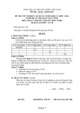 Đề thi tốt nghiệp cao đẳng nghề khóa 3 (2009-2012) - Nghề: Quản trị mạng máy tính - Môn thi: Lý thuyết chuyên môn nghề - Mã đề thi: QTMMT-LT48 (kèm đáp án)