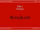 Bài giảng môn Cơ sở thiết kế máy (Phần 2): Chương 5 - Trần Thiên Phúc
