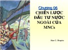 Bài giảng Đầu tư quốc tế: Chương 6 - Huỳnh Thị Thúy Giang