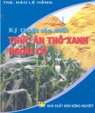 Phương pháp sản xuất thức ăn thô xanh ngoài cỏ: Phần 1