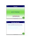Bài giảng Quảng trị học - Nguyễn Minh Đức