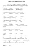 Đề thi tuyển sinh vào lớp 10 THPT năm học 2015 môn Anh văn - Sở Giáo dục và Đào tạo thành phố Hồ Chí Minh