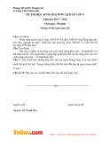 Đề thi học sinh giỏi năm học 2015-2016 môn Lịch sử 9 - Trường THCS Bích Hòa