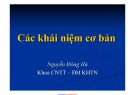 Bài giảng Nhập môn lập trình: Các khái niệm cơ bản - ThS. Nguyễn Đông Hà