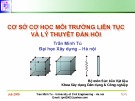 Bài giảng Cơ sở cơ học môi trường liên tục và lý thuyết đàn hồi: Chương 9 - PGS. TS. Trần Minh Tú