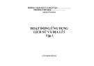 Hoạt động ứng dụng Lịch sử và Địa lí 5 - Tập 1