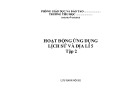 Hoạt động ứng dụng Lịch sử và Địa lí 5 - Tập 2