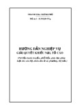 Cẩm nang hướng dẫn nghiệp vụ giải quyết khiếu nại, tố cáo (Tài liệu tuyên truyền, phổ biến, giáo dục pháp luật cho cán bộ, nhân dân ở xã, phường, thị trấn)