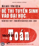 Ôn tập môn toán - Giới thiệu đề thi tuyển sinh Đại học năm học 1997-1998 đến 2003-2004 (Tập 2): Phần 2