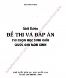 Giới thiệu một số đề thi và đáp án thi chọn học sinh giỏi quốc gia môn Sinh: Phần 1