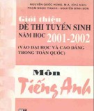 Ôn tập môn Tiếng Anh - Giới thiệu đề thi tuyển sinh năm học 2001-2002: Phần 1