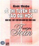 Ôn tập môn Toán - Giới thiệu đề thi tuyển sinh Đại học năm học 1997-1998 đến 2004-2005 (Tập 1) (Tái bản có sửa chữa và bổ sung): Phần 1