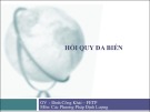 Bài giảng Hồi quy đa biến - Đinh Công Khải